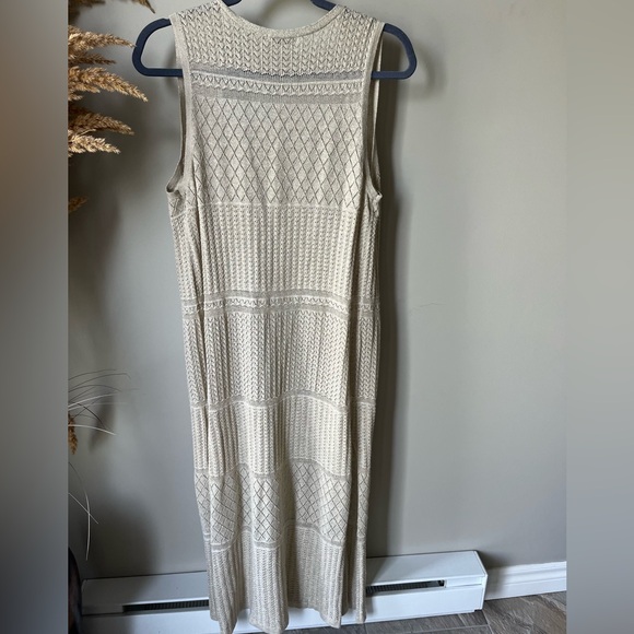 Dex long vest with gold thread - Picture 2 of 6